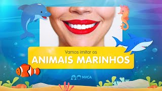 ANIMAIS MARINHOS » Mexendo e aprendendo Aprenda a falar e imitar os animais marinhos 🐬🐠🦈🦭 [upl. by Myke]