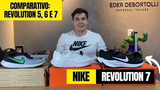 Nike Revolution 7 X Revolution 5 e 6 Comparativo nike revolution comparativo [upl. by Lacefield]