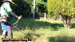 CUTTING THIS OVERGROWN GRASS [upl. by Utter]