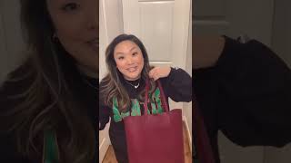 The Bag Snag  Saint Laurent Shopping Tote in Burgundy Review [upl. by Sakhuja]