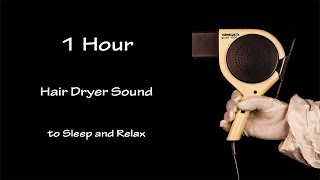 Hair Dryer Sound 55  1 Hour Visual ASMR  Lullaby to Sleep [upl. by Neelahtak]