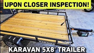 Karavan 5x8 Utility Trailer A Closer Inspection [upl. by Bello]