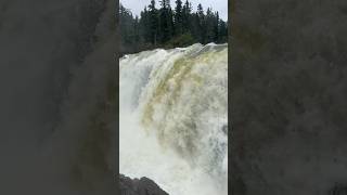 Pisew Falls Manitobas second highest waterfall exploremanitoba [upl. by Etteloiv]