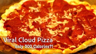 Try the 300Calorie Cloud Pizza That Went Viral ASMR [upl. by Airamzul737]