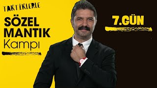 Taktiklerle Sözel Mantık Kampı  7GÜN  RÜŞTÜ HOCA [upl. by Anibas]