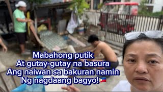 MABAHONG PUTIK AT MGA BASURA ANG INIWAN SA BAKURAN NAMIN NG NAGDAANG BAGYOPINAS VACAY [upl. by Freddi]