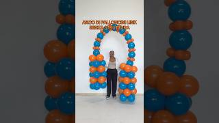 Arco di palloncini link senza struttura 🤩 palloncini tutorialdipalloncini balloonstutorial [upl. by Ecirtra]