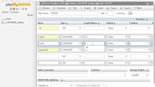 10 Android Studio App Building 000webhost Creating a Database Table [upl. by Jeffcott]