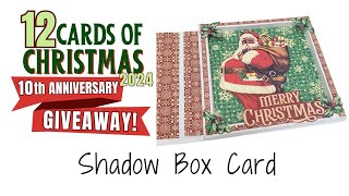 12 Cards of Christmas 2024  Shadow Box Card [upl. by Dweck]