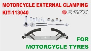 Motorcycle Tyre Balancing Made Easy with Sarvs External Clamping Kit [upl. by Fugazy]