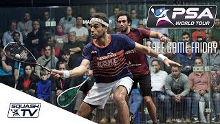 Squash Mo ElShorbagy v Ashour  Free Game Friday  World Champs 2017 [upl. by Accebber]