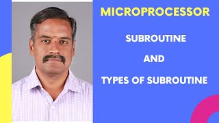 Subroutine and Types of Subroutine8085 Microprocessor [upl. by Aliehc]