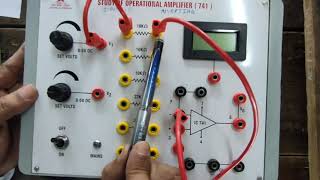 OPAMPINVERTING AND NONINVERTING AMPLIFIERPRACTICAL [upl. by Menedez719]