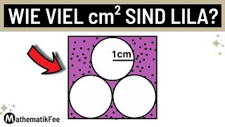 Berechne die Fläche  Mathe RÄTSEL Geometrie [upl. by Nillok]