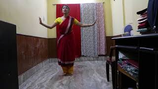 Online Bharatanatyam Tutorial Shabdam part 1 For the beginners [upl. by Nelak935]