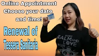 How to get an online appointment for the renewal of Tessera Sanitaria  Step by step video tutorial [upl. by Otsuj430]