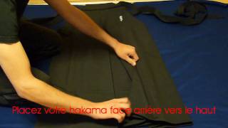 Comment plier  Le Hakama  How to fold  Hakama [upl. by Doretta]