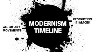 Modernism Timeline  All 30 Art Movements [upl. by Llekcor940]