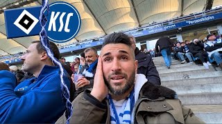 34 HAMBURG KASSIERT UNFASSBARE HEIMPLEITE  HSV vs KSC Stadionvlog [upl. by Lulu]