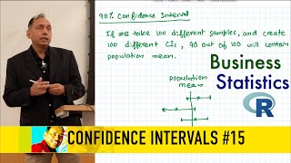 Confidence Intervals 15  2024 Business Statistics with R Series [upl. by Ahsimit]