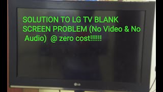 How to repair LG TV Blank screen with no audio [upl. by Airec334]