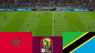 المغرب 3 vs 0 تنزانيا مباراة كأس الأمم الأفريقية 2024 كاملة  محاكاة ألعاب الفيديو PES 2021 [upl. by Yroger]