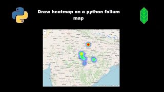 Heatmap on a python folium map [upl. by Assi]