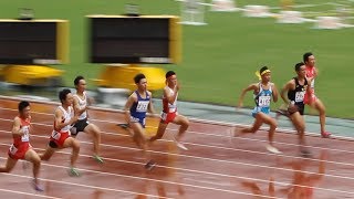 男子100ｍ 予選⑪組全中陸上2019 [upl. by Uball651]