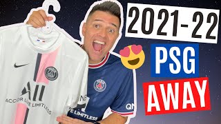 🔥 NEW PSG AWAY SHIRT🔥 Nike 2021 22 PSG Away Jersey  Review  Unboxing [upl. by Asen]