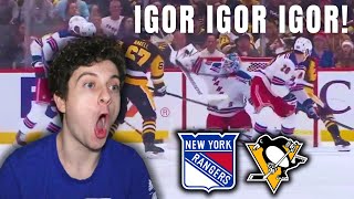 OPENING NIGHT SHUTOUT NYR Fan Reaction [upl. by Kecaj]