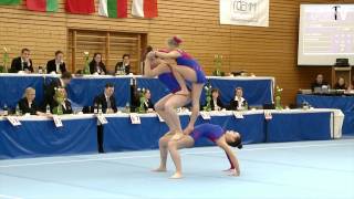 Acro Cup Albershausen 2013 Womens Group Youth Balance Germany  CaroBauder Antoni Brunckhorst [upl. by Nelleus334]