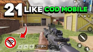 Top 21 Best Offline FPS Games Like COD MOBILE 2024  COD Mobile OFFLINE [upl. by Johnson621]