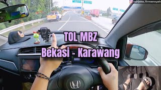 Cara Masuk Akses Rute Tol MBZ Dari Bekasi Menuju Karawang  Akses TOL JAPEK MBZ [upl. by Kitti]