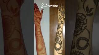 Simple mehndi design 🥰mehndi artist  subscribe like and share [upl. by Eralc]