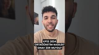 KPSS 2024 ORTAÖĞRETİM ZOR MUYDU [upl. by Derzon]