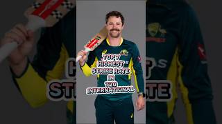 highest strike rate in T20 international cricket shorts short shortvideo trending viralvideo [upl. by Malena514]