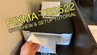 Canon Wireless Pixma PrinterScanner TS3522 Overview amp Setup Tutorial [upl. by Ynes556]