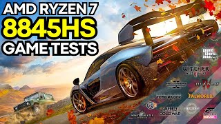 AMD Ryzen 7 8845HS MORE Gameplay Benchmarks 12 Games Tested [upl. by Alleuqram494]