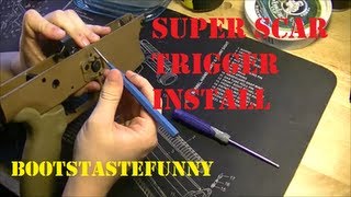 Geissele super SCAR trigger install [upl. by Eniotna296]