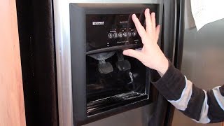 How to fix a dripping water dispenser  refrigerator repair Kenmore Whirlpool Supco [upl. by Meelas]