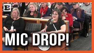 Mic Drop Woman Informs Bucks County Commissioners Shes Filing a Criminal Complaint [upl. by Mientao]