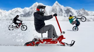 I Built an Electric Snow Scooter So You Dont Have To [upl. by Cockburn]