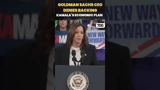 watch  Goldman Sachs CEO Refutes Kamala Harris’s Claim of Economic Plan Endorsement shorts [upl. by Merritt]