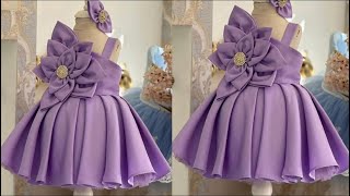 DIY Ball Gown Frock Cutting And Stitching For 4to5 Year Beautifull Frock Cutting And Stitching [upl. by Kendricks737]