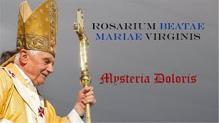 MYSTERIA DOLORIS Mistérios Dolorosos  Terço em Latim com o Papa Bento XVI  LEGENDAS EM LATIM [upl. by Ellehsad]