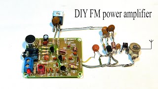 How to make an FM transmitter with an output power of 500 mW [upl. by Atiuqat]