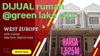 Dijual rumah 4x15Green Lake City shm harga 1525M [upl. by Kramlich]