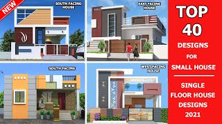 Amazing 40 Single Floor House Designs 2022  Small House Front Elevation Designs Indian Style [upl. by Laktasic]