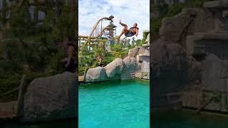 Jungle Jump WaterSlide at Caribe Bay Waterpark 2022 Aqualandia Jesolo Italy Shorts [upl. by Sula432]