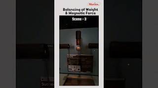 balancing of weightloss magnetic force physics science scienceexperiment magnet shorts [upl. by Nylsirk]